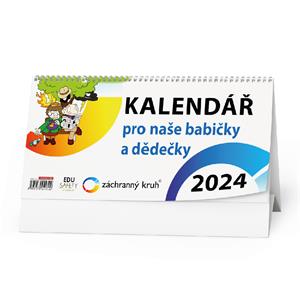Kalendarz biurkowy 2024 Kalendarz dla naszych babć i dziadków