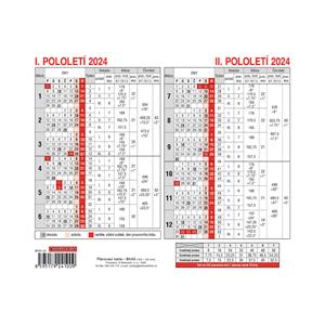 Kalendarz biurkowy 2024 Karta planowania