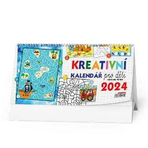 Kalendarz biurkowy 2024 Kreatywny kalendarz dla dzieci