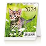 Kalendarz biurkowy 2024 - Mini Kocięta