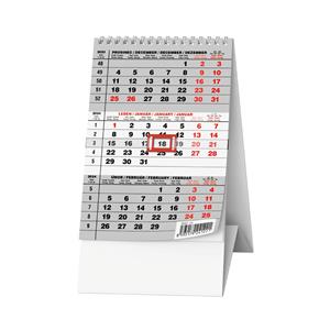 Kalendarz biurkowy 2024 Mini trzymiesięczny