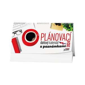 Kalendarz biurkowy 2024 Planner podatkowy z notatkami