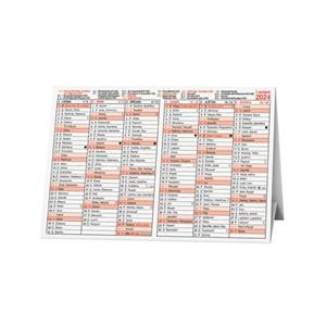 Kalendarz biurkowy 2024 Rzędowy