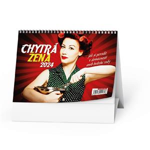 Kalendarz biurkowy 2024 Sprytna żona