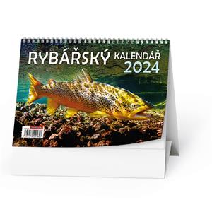 Kalendarz biurkowy 2024 Wędkarski