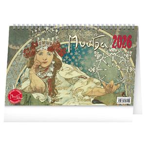 Kalendarz biurkowy 2026 Alfons Mucha