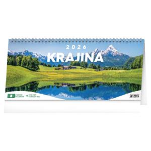 Kalendarz biurkowy 2026 Krajobraz – 14 dni