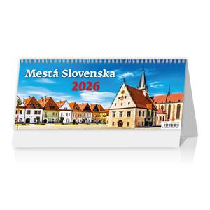 Kalendarz biurkowy 2026 - Miasta Słowacji