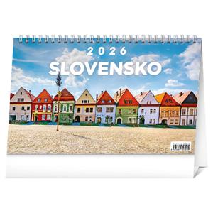 Kalendarz biurkowy 2026 Słowacja