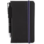 Kalendarz książkowy AMOS tygodniowy kieszonkowy 2027 polski - czarny/niebieska gumka