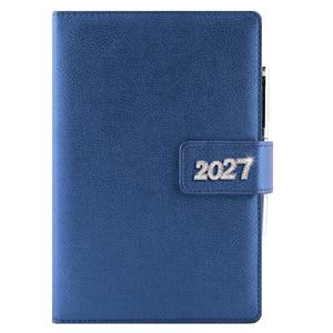 Kalendarz książkowy BRILIANT tygodniowy A5 2027 polski - granatowy