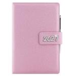 Kalendarz książkowy BRILIANT tygodniowy A5 2027 polski - jasnoróżowy