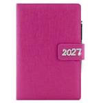 Kalendarz książkowy BRILIANT tygodniowy A5 2027 polski - różowy