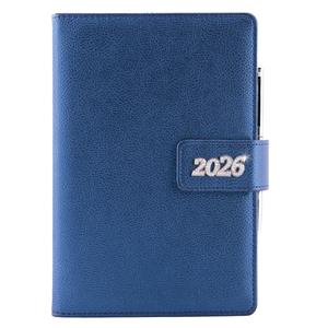 Kalendarz książkowy BRILIANT tygodniowy B6 2026 CZ/SK - granatowy