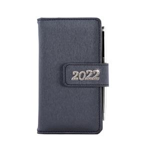 Kalendarz książkowy BRILIANT tygodniowy kieszonkowy 2022 czeski - czarny