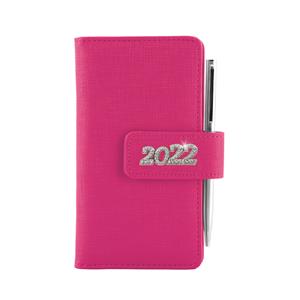 Kalendarz książkowy BRILIANT tygodniowy kieszonkowy 2022 słowacki?? - różowy
