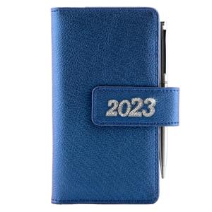 Kalendarz książkowy BRILIANT tygodniowy kieszonkowy 2023 słowacki?? - granatowy
