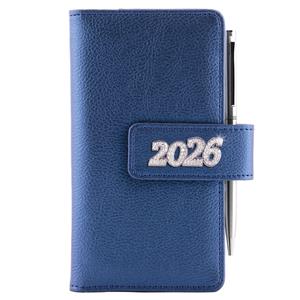 Kalendarz książkowy BRILIANT tygodniowy kieszonkowy 2026 czeski - granatowy