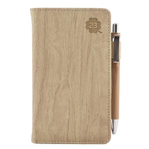 Kalendarz książkowy CORA tygodniowy kieszonkowy 2023 słowacki?? - beżowy