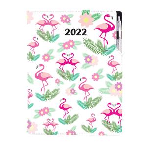 Kalendarz książkowy DESIGN dzienny A4 2022 - Flaming