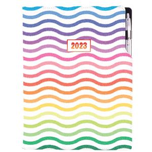 Kalendarz książkowy DESIGN dzienny A4 2023 - Kolory