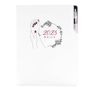 Kalendarz książkowy DESIGN dzienny A4 2023 - Nails