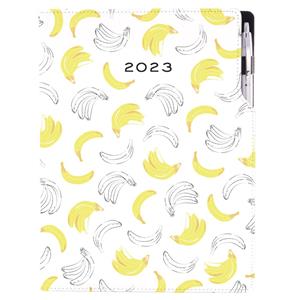 Kalendarz książkowy DESIGN dzienny A4 2023 polski - Banan