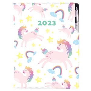 Kalendarz książkowy DESIGN dzienny A4 2023 - Unicorn