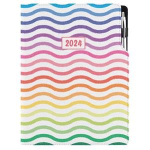 Kalendarz książkowy DESIGN dzienny A4 2024 polski - Kolory