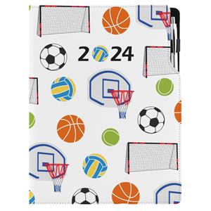 Kalendarz książkowy DESIGN dzienny A4 2024 polski - Sport