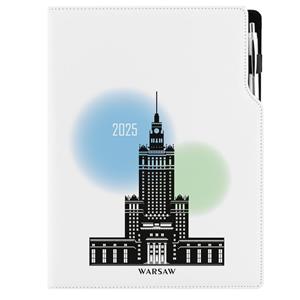 Kalendarz książkowy DESIGN dzienny A4 2025 polski - Warszawa
