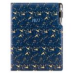 Kalendarz książkowy DESIGN dzienny A4 2027 polski - granatowy - Fryzjer 