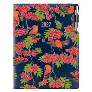 Kalendarz książkowy DESIGN dzienny A4 2027 polski - granatowy - Gil