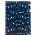 Kalendarz książkowy DESIGN dzienny A4 2027 polski - granatowy - Mustang 