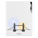 Kalendarz książkowy DESIGN dzienny A4 2027 polski - Londyn