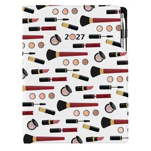 Kalendarz książkowy DESIGN dzienny A4 2027 polski - Make up