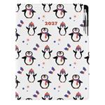 Kalendarz książkowy DESIGN dzienny A4 2027 polski - Pingwin