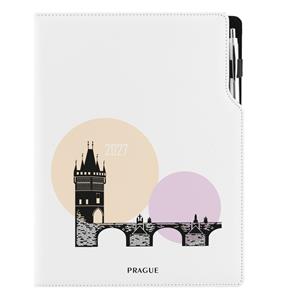 Kalendarz książkowy DESIGN dzienny A4 2027 polski - Praga