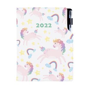 Kalendarz książkowy DESIGN dzienny A5 2022 czeski - Unicorn