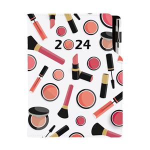 Kalendarz książkowy DESIGN dzienny A5 2024 polski - Make up