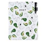 Kalendarz książkowy DESIGN dzienny A5 2027 polski - Awokado
