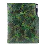 Kalendarz książkowy DESIGN dzienny A5 2027 polski - czarny - Paproć