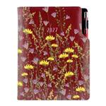 Kalendarz książkowy DESIGN dzienny A5 2027 polski - granatowy - Łąka