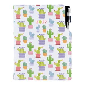 Kalendarz książkowy DESIGN dzienny A5 2027 polski - Kaktus