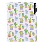 Kalendarz książkowy DESIGN dzienny A5 2027 polski - Kaktus