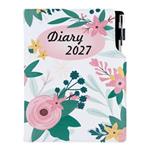 Kalendarz książkowy DESIGN dzienny A5 2027 polski - Kwiaty