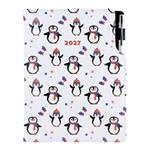 Kalendarz książkowy DESIGN dzienny A5 2027 polski - Pingwin