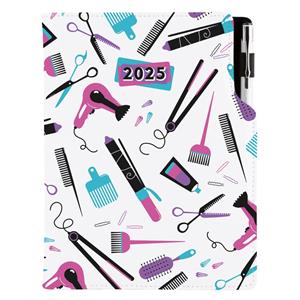 Kalendarz książkowy DESIGN dzienny B6 2025 polski - Hairdresser
