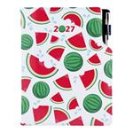 Kalendarz książkowy DESIGN dzienny B6 2027 polski - Arbuz