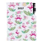 Kalendarz książkowy DESIGN dzienny B6 2027 polski - Flaming